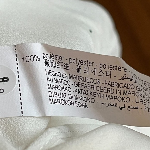 Zara White Asymmetrical Blouse with Flowing Design - Picture 12 of 13